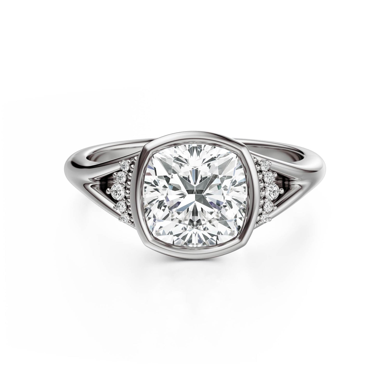 The Bezel Serendipity Ring | Cushion | Setting Only
