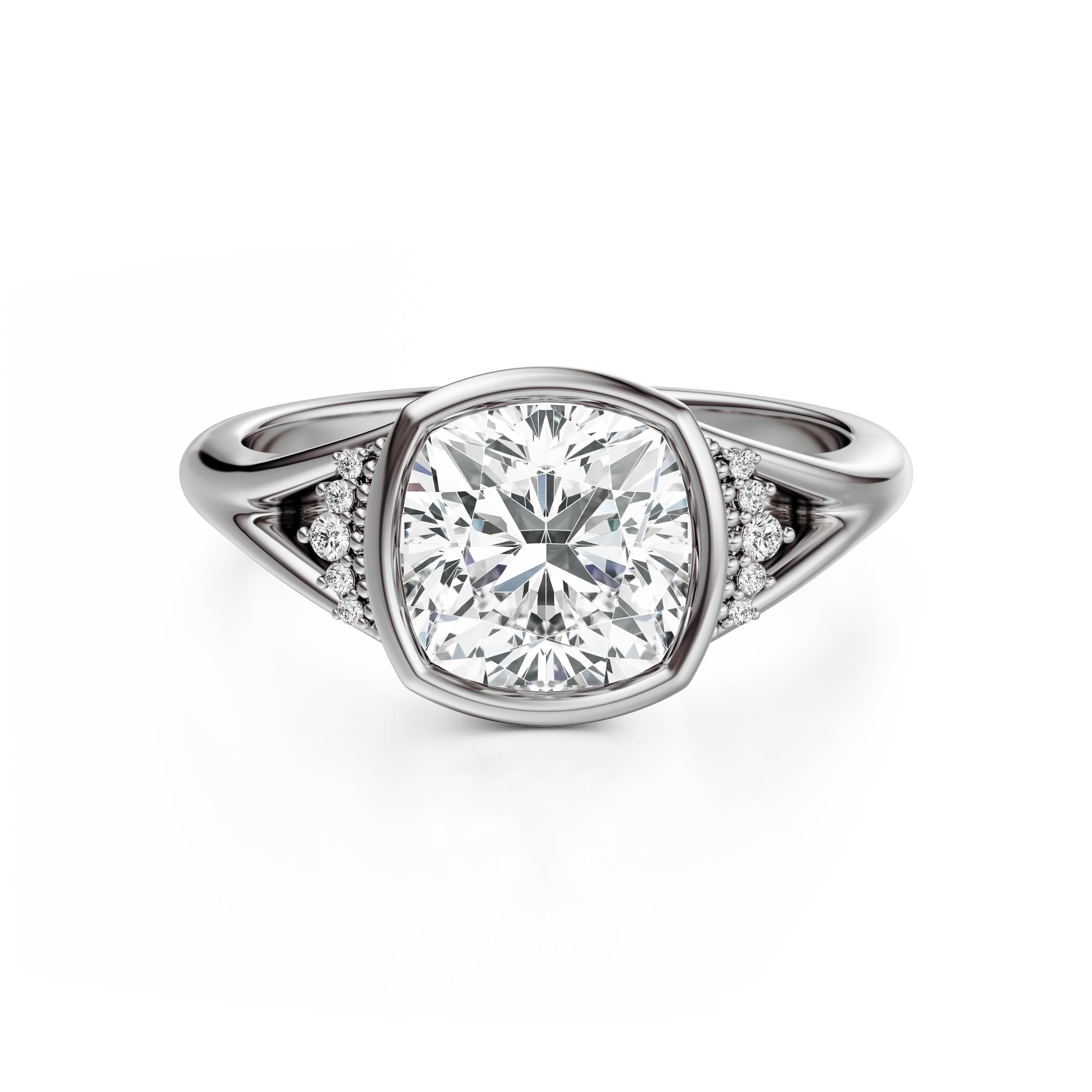 The Bezel Serendipity Ring | Cushion