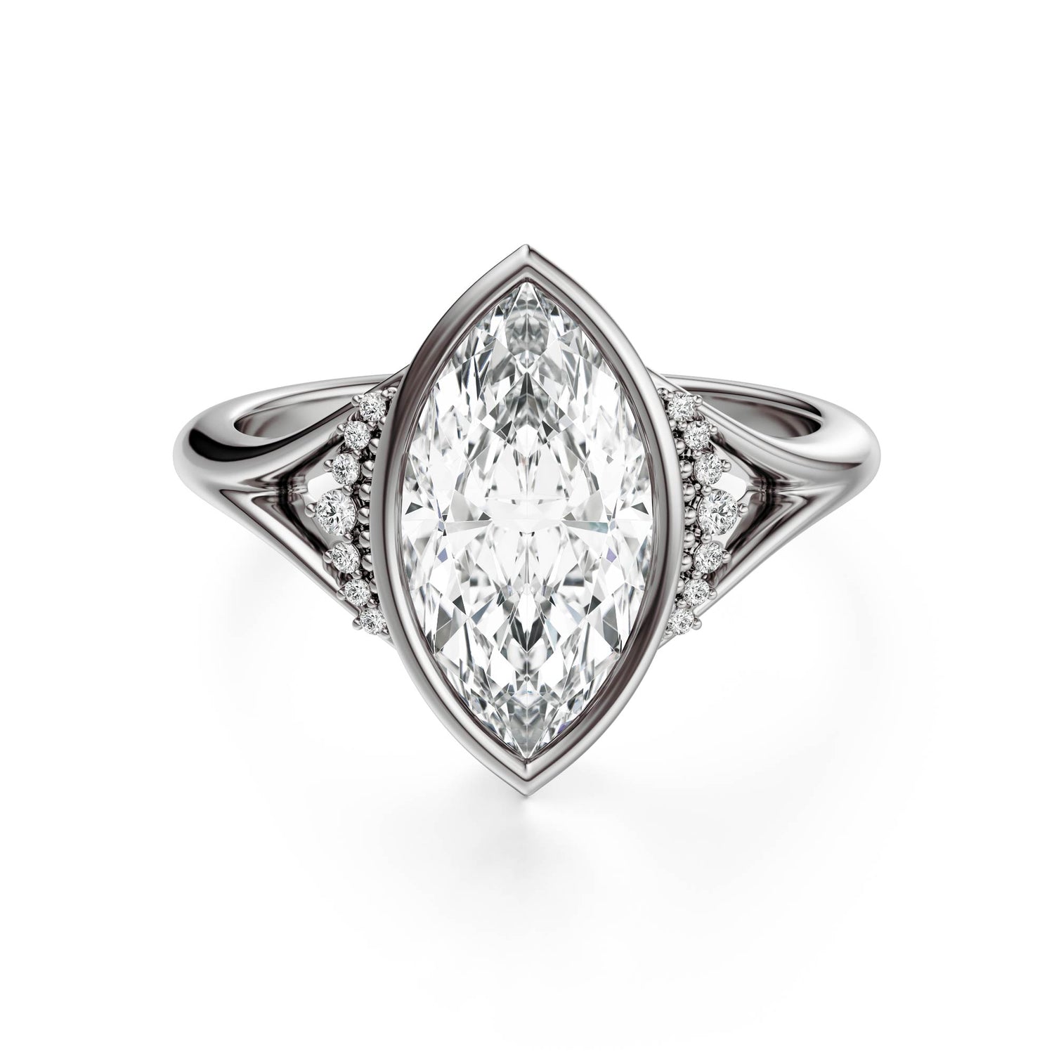 The Bezel Serendipity Ring | Marquise | Setting Only