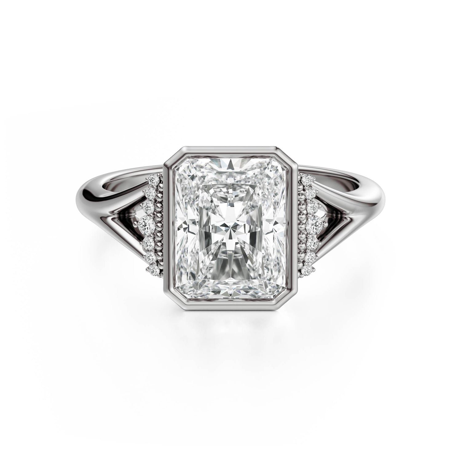The Bezel Serendipity Ring | Radiant | Setting Only