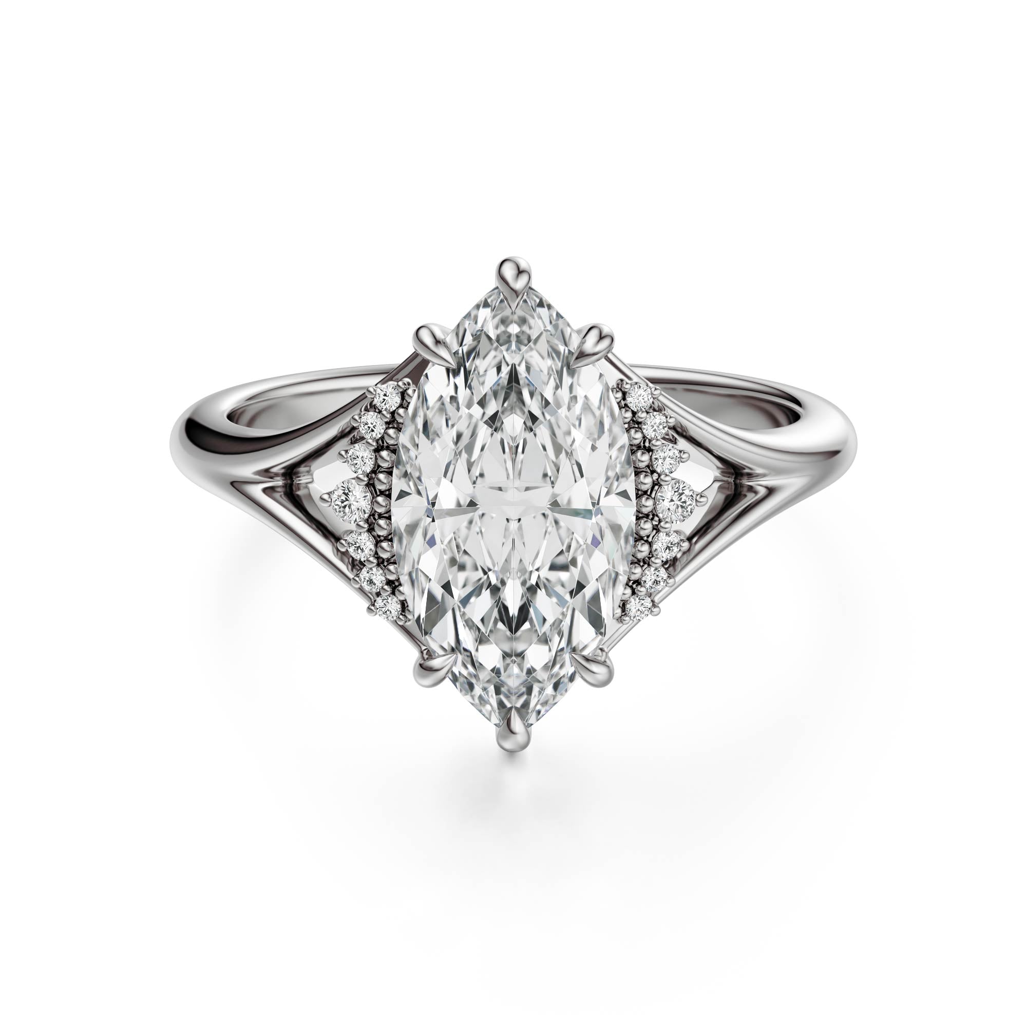 The Serendipity Ring | Marquise | Setting Only - Lavender Creek Gems 