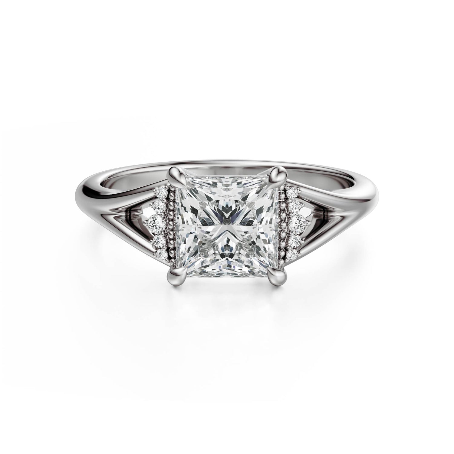 The Serendipity Ring | Princess | Setting Only - Lavender Creek Gems 