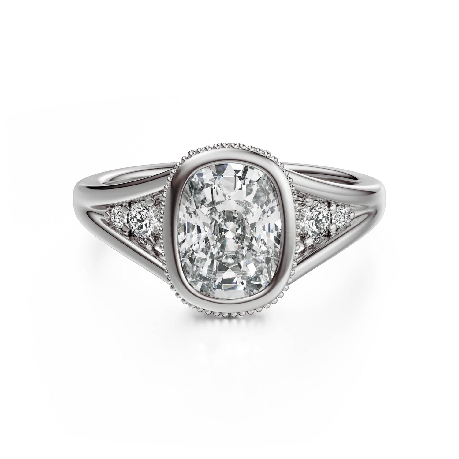 The Sitara Ring | Elongated Cushion - Lavender Creek Gems 