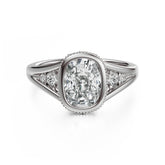 The Sitara Ring | Elongated Cushion - Lavender Creek Gems 