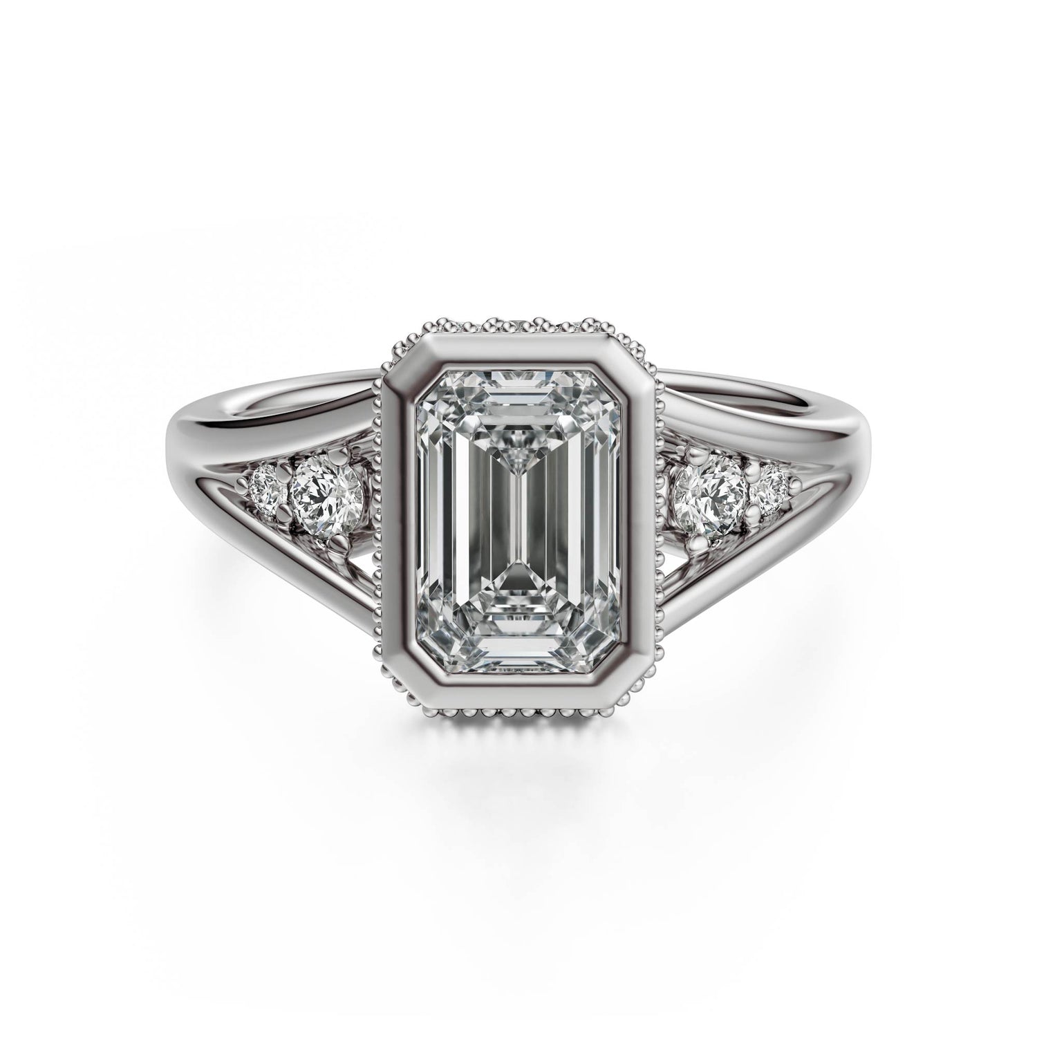 The Sitara Ring | Emerald Cut - Lavender Creek Gems 