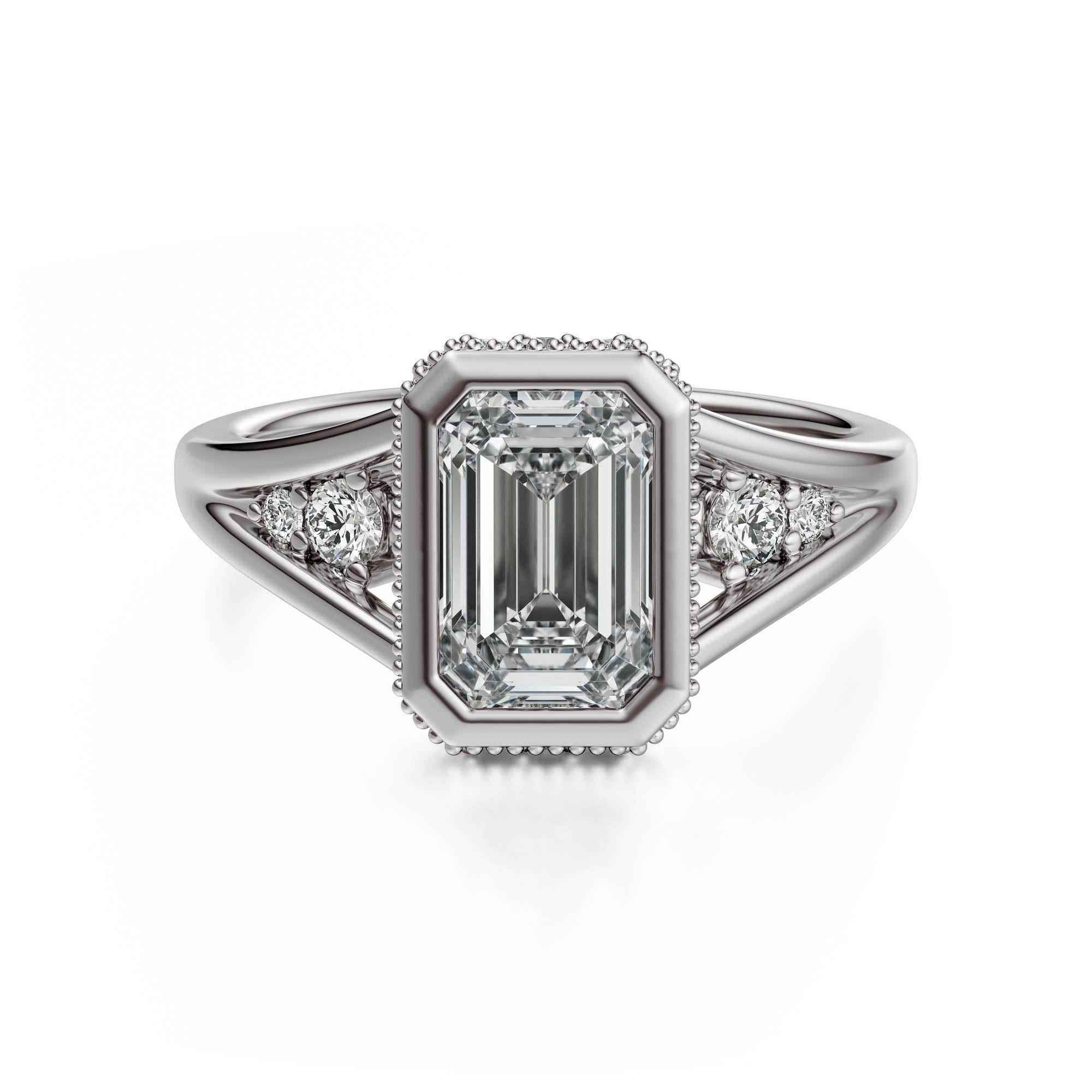 The Sitara Ring | Emerald Cut - Lavender Creek Gems 