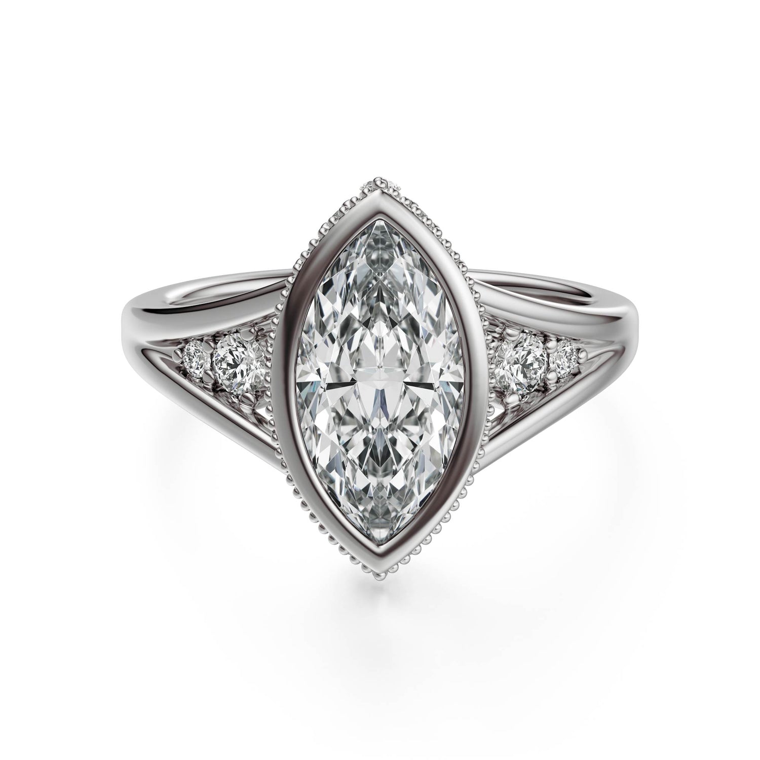 The Sitara Ring | Marquise | Setting Only - Lavender Creek Gems 