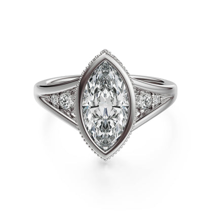 The Sitara Ring | Marquise | Setting Only - Lavender Creek Gems 