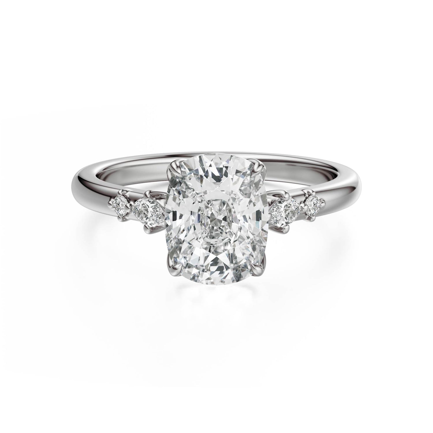 The Skye Ring | Elongated Cushion | Setting Only - Lavender Creek Gems 