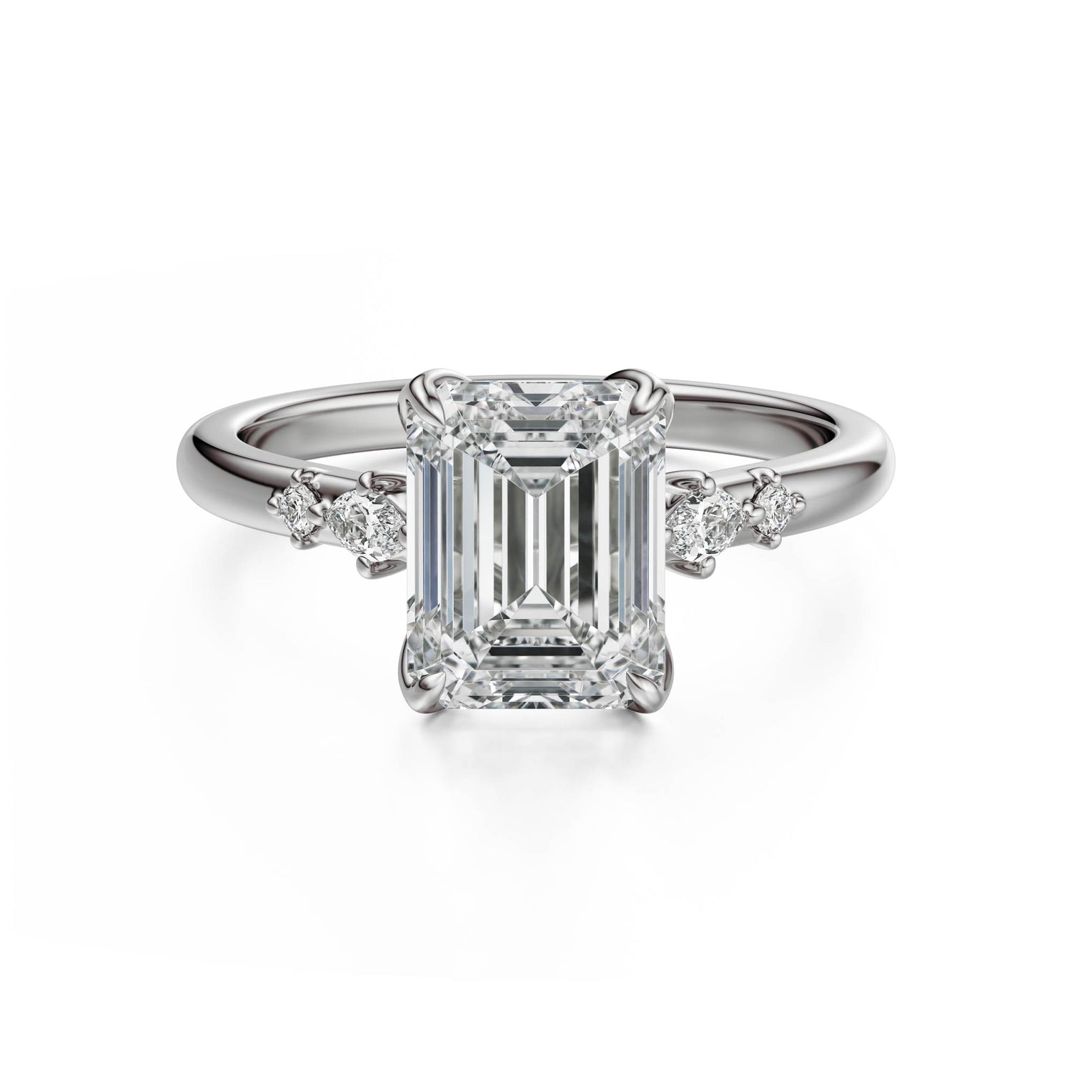 The Skye Ring | Emerald Cut - Lavender Creek Gems 