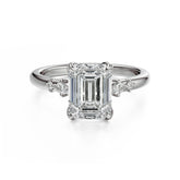 The Skye Ring | Emerald Cut - Lavender Creek Gems 