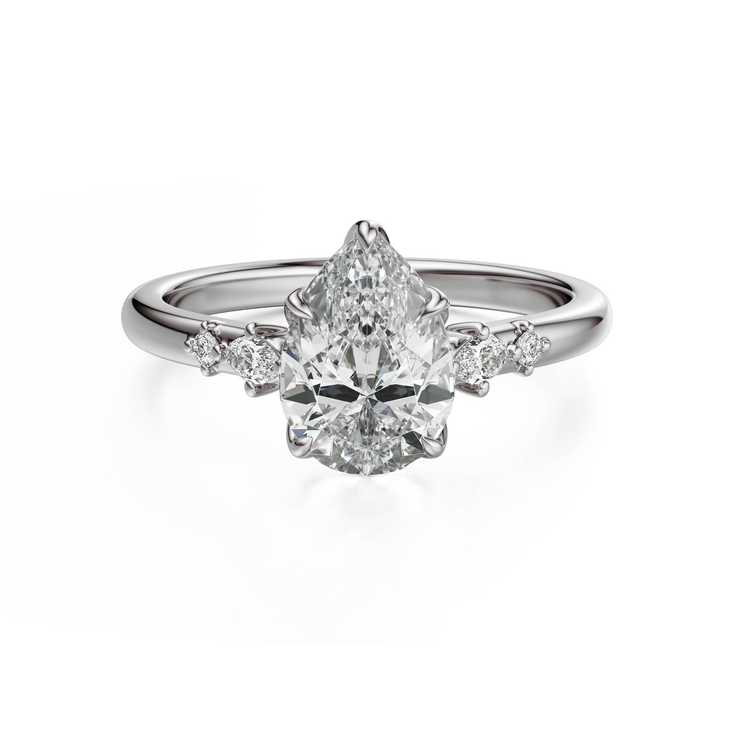 The Skye Ring | Pear | Setting Only - Lavender Creek Gems 