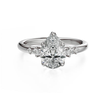 The Skye Ring | Pear | Setting Only - Lavender Creek Gems 