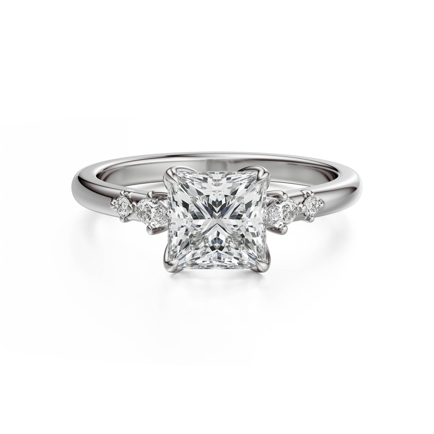 The Skye Ring | Princess | Setting Only - Lavender Creek Gems 