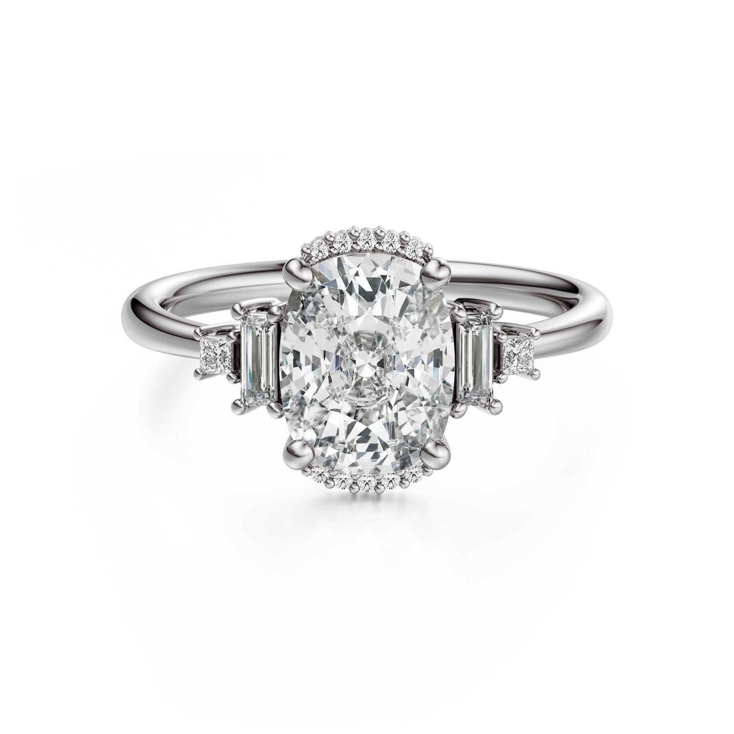 The Sura Ring | Elongated Cushion | Setting Only