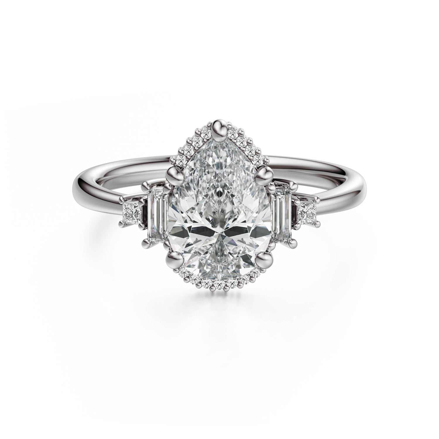 The Sura Ring | Pear | Setting Only