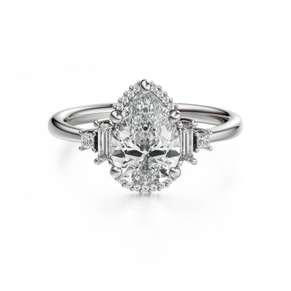 The Sura Ring | Pear | Setting Only
