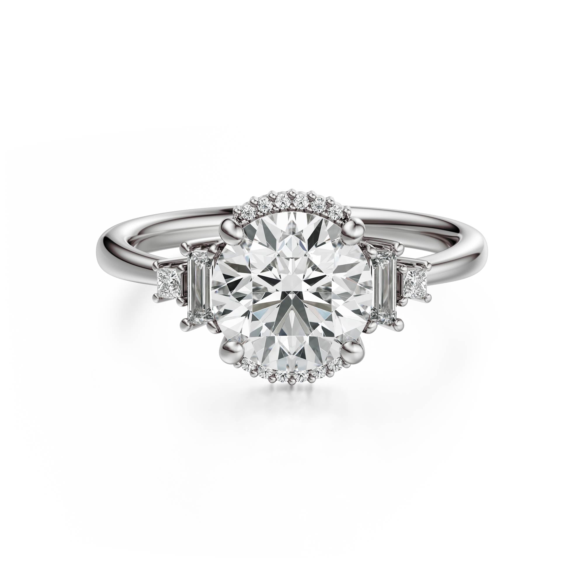 The Sura Ring | Round | Setting Only – Lavender Creek Gems
