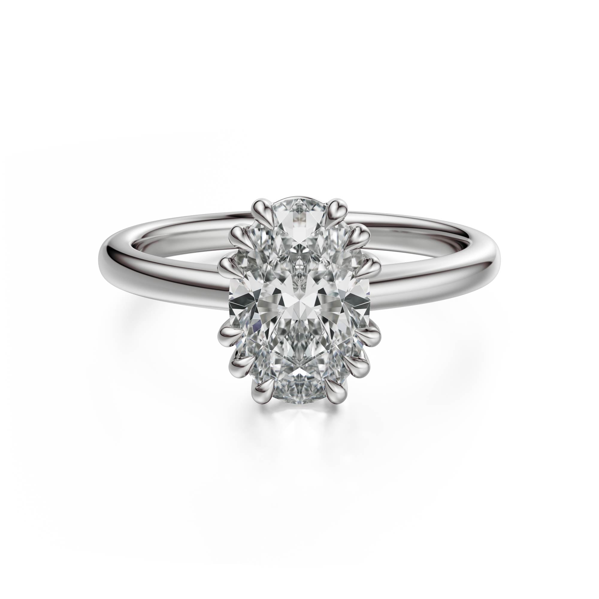 The Thalassa Ring | Oval | Setting Only - Lavender Creek Gems 