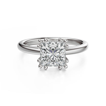 The Thalassa Ring | Princess | Setting Only - Lavender Creek Gems 