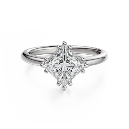 The Thalassa Ring | Princess | Setting Only - Lavender Creek Gems 