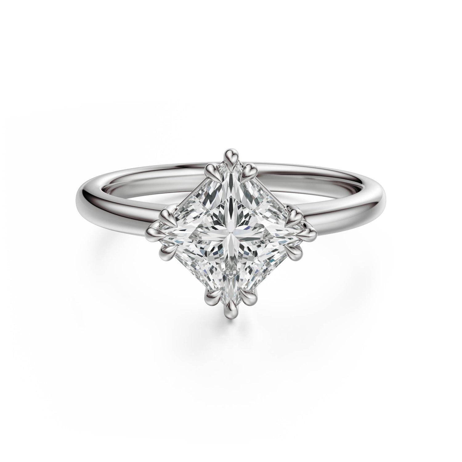 The Thalassa Ring | Princess | Setting Only - Lavender Creek Gems 