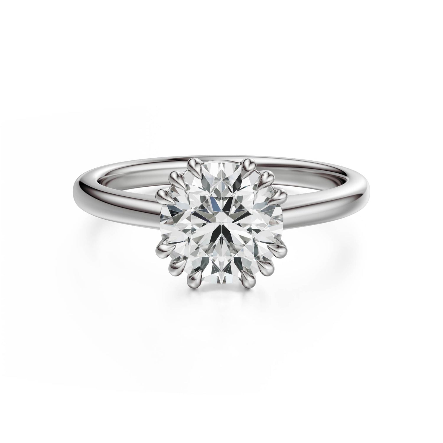 The Thalassa Ring | Round | Setting Only - Lavender Creek Gems 