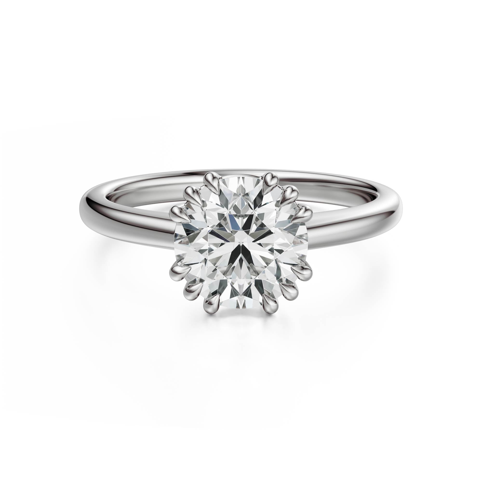 The Thalassa Ring | Round | Setting Only - Lavender Creek Gems 