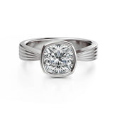 The Veil Ring | Cushion - Lavender Creek Gems 