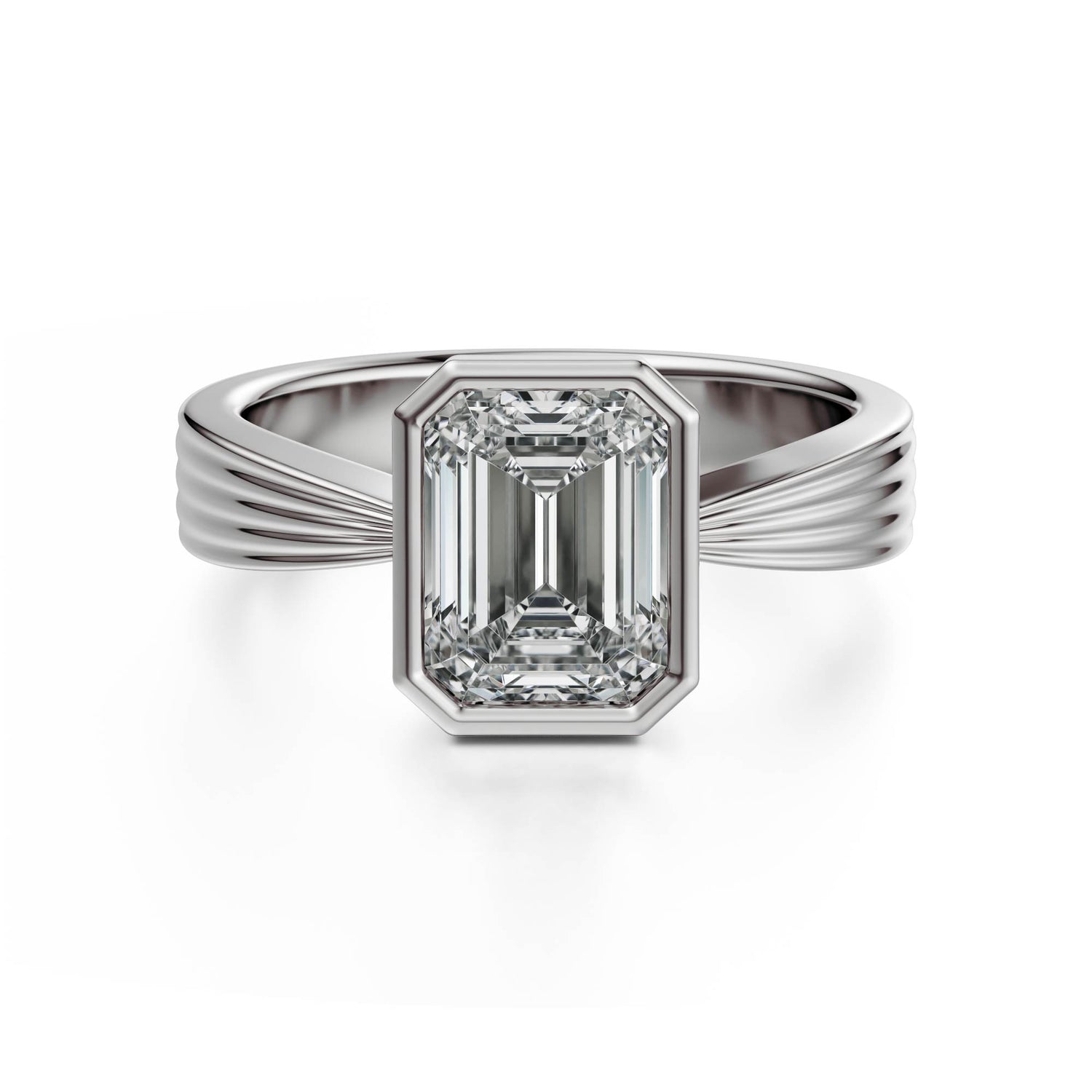 The Veil Ring | Emerald Cut - Lavender Creek Gems 