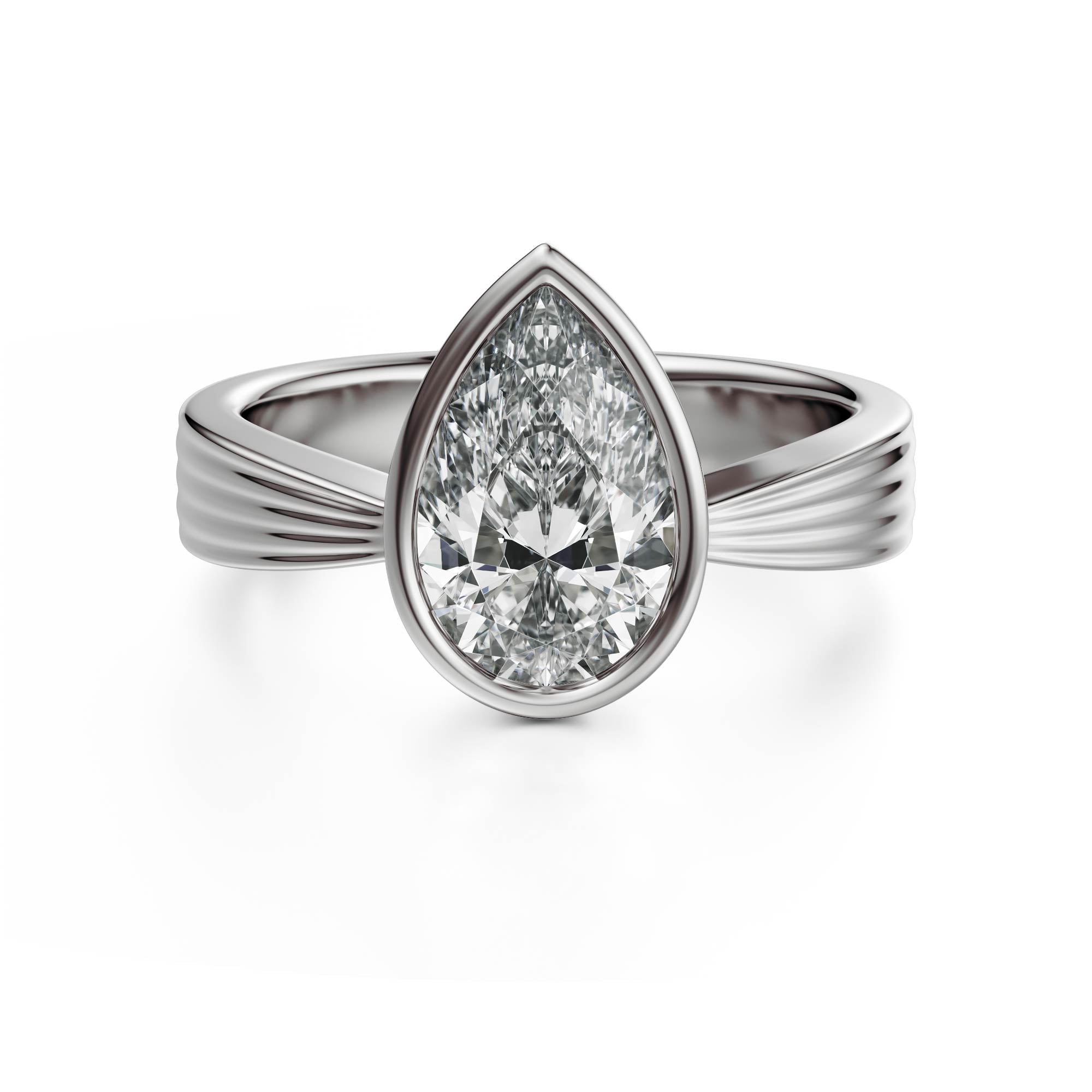 The Veil Ring | Pear - Lavender Creek Gems 