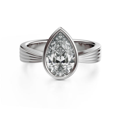 The Veil Ring | Pear - Lavender Creek Gems 