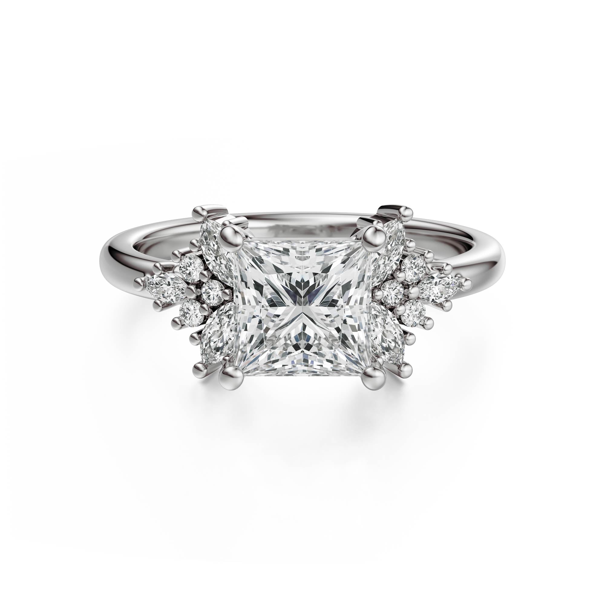 The Veraine Ring | Princess | Setting Only