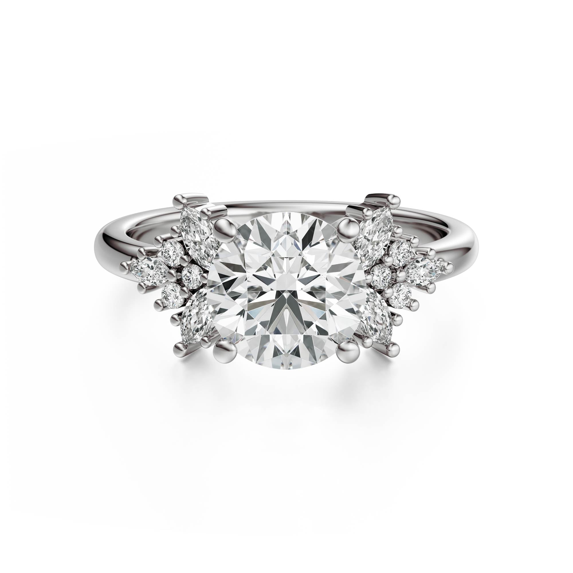 The Veraine Ring | Round | Setting Only