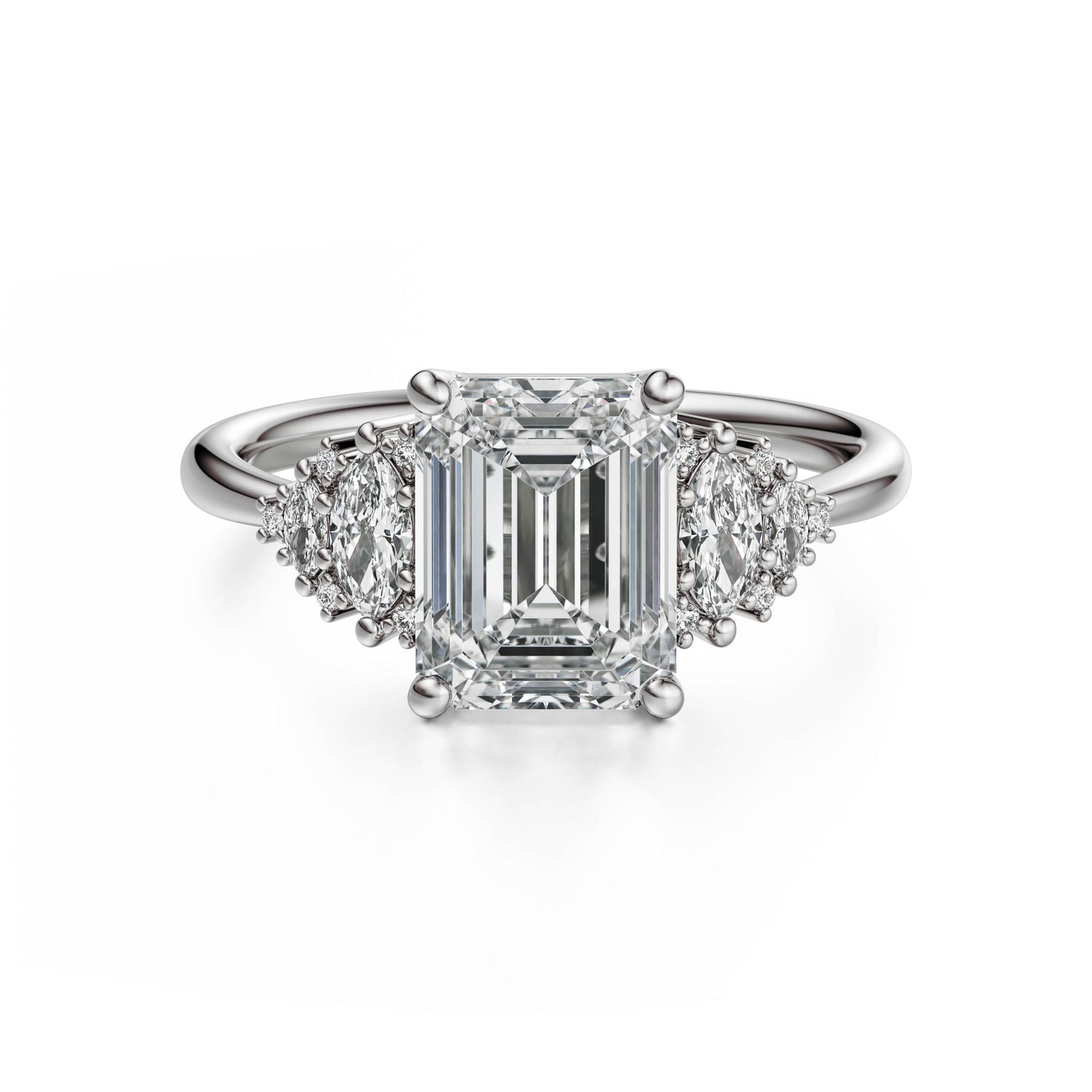 The Vivienne Ring | Emerald Cut