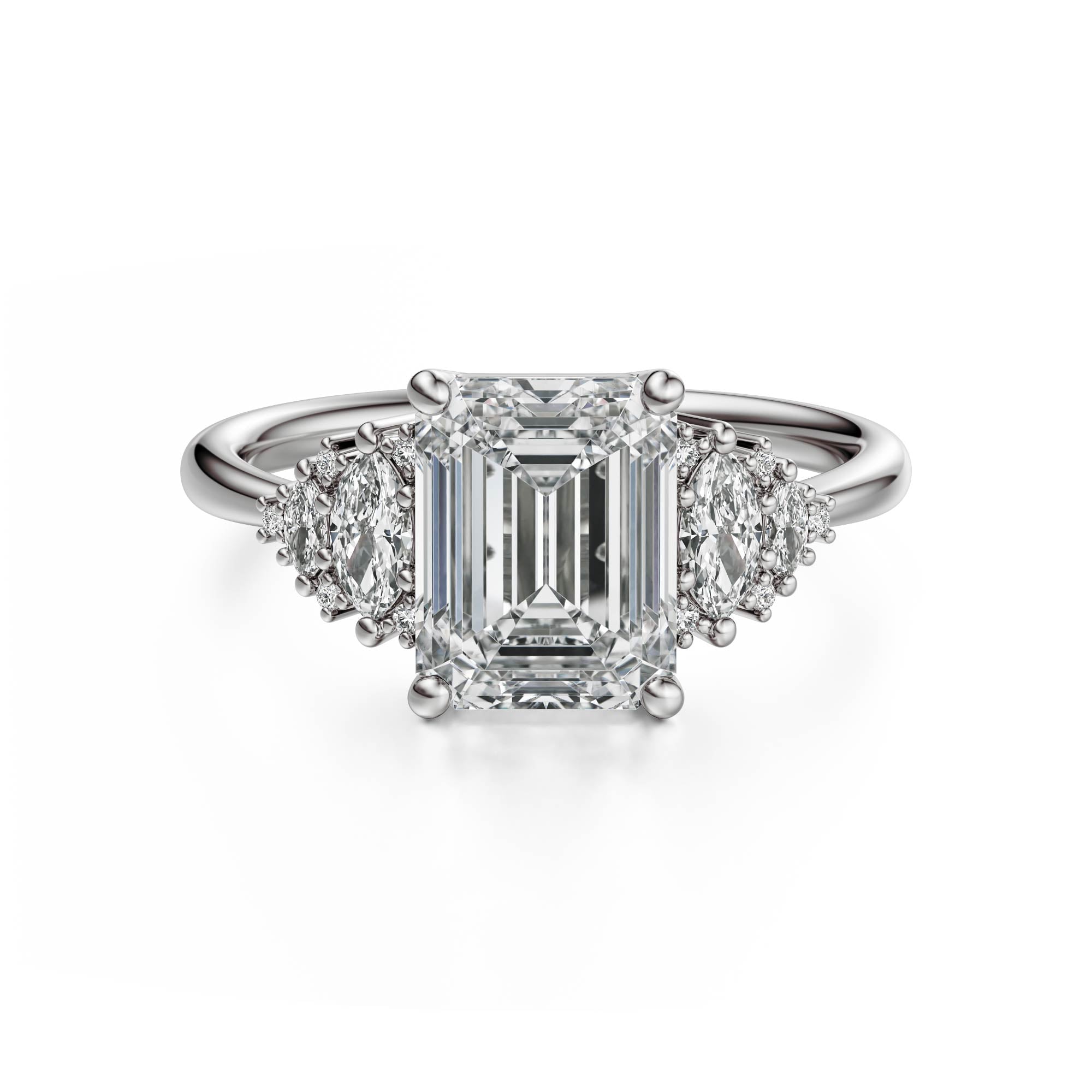 The Vivienne Ring | Emerald Cut