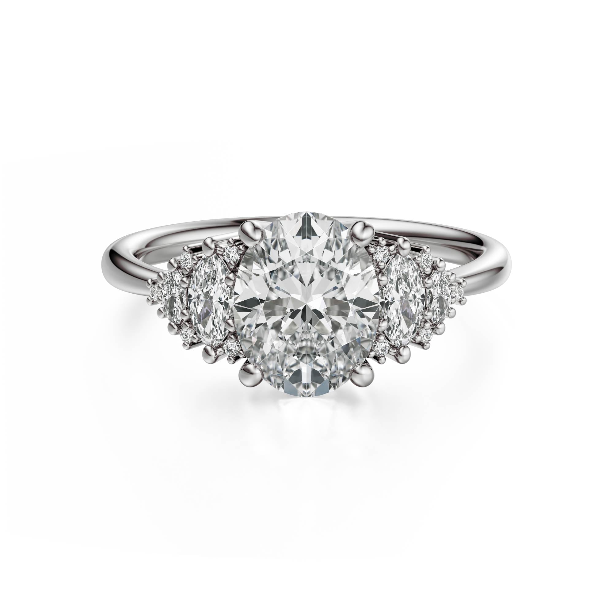 The Vivienne Ring | Oval | Setting Only