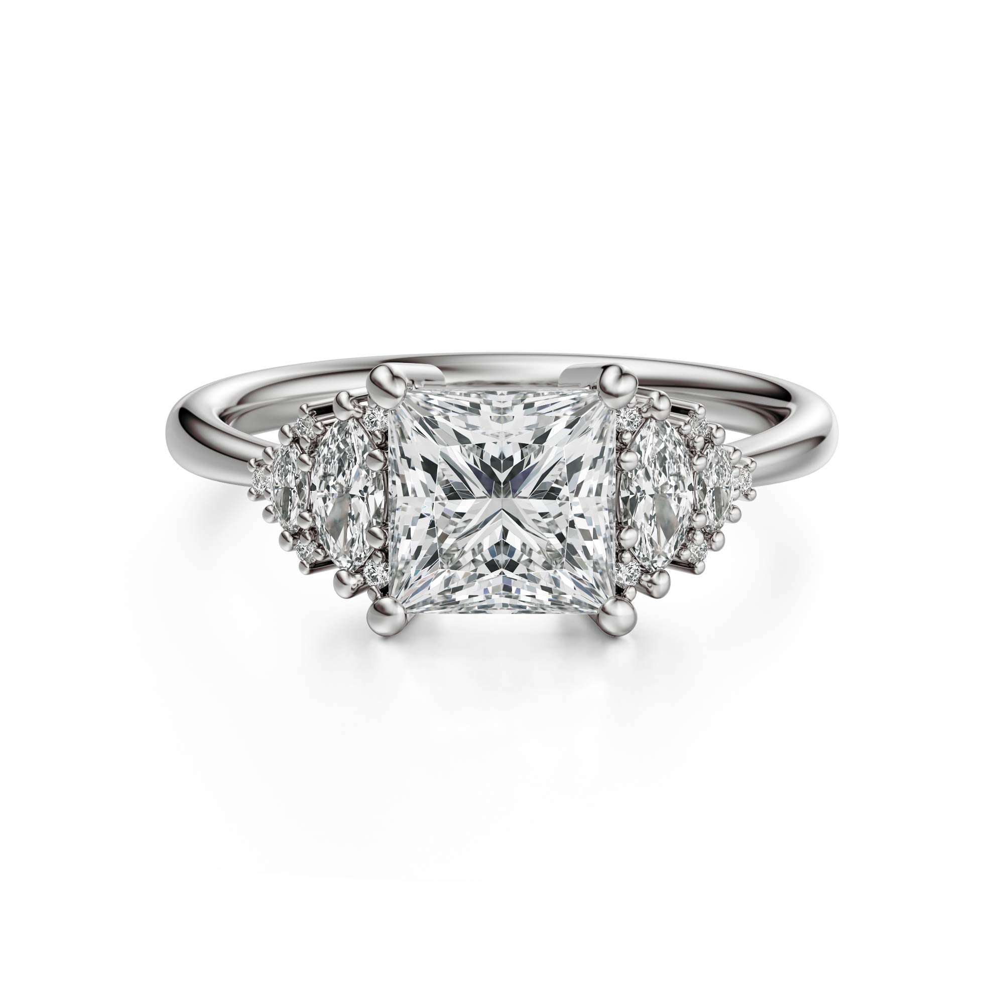 The Vivienne Ring | Princess | Setting Only
