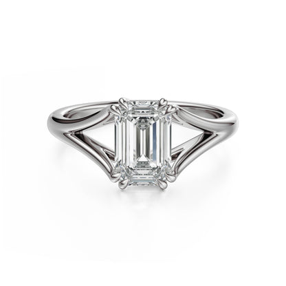 The Weaver Ring | Emerald Cut | Setting Only - Lavender Creek Gems 