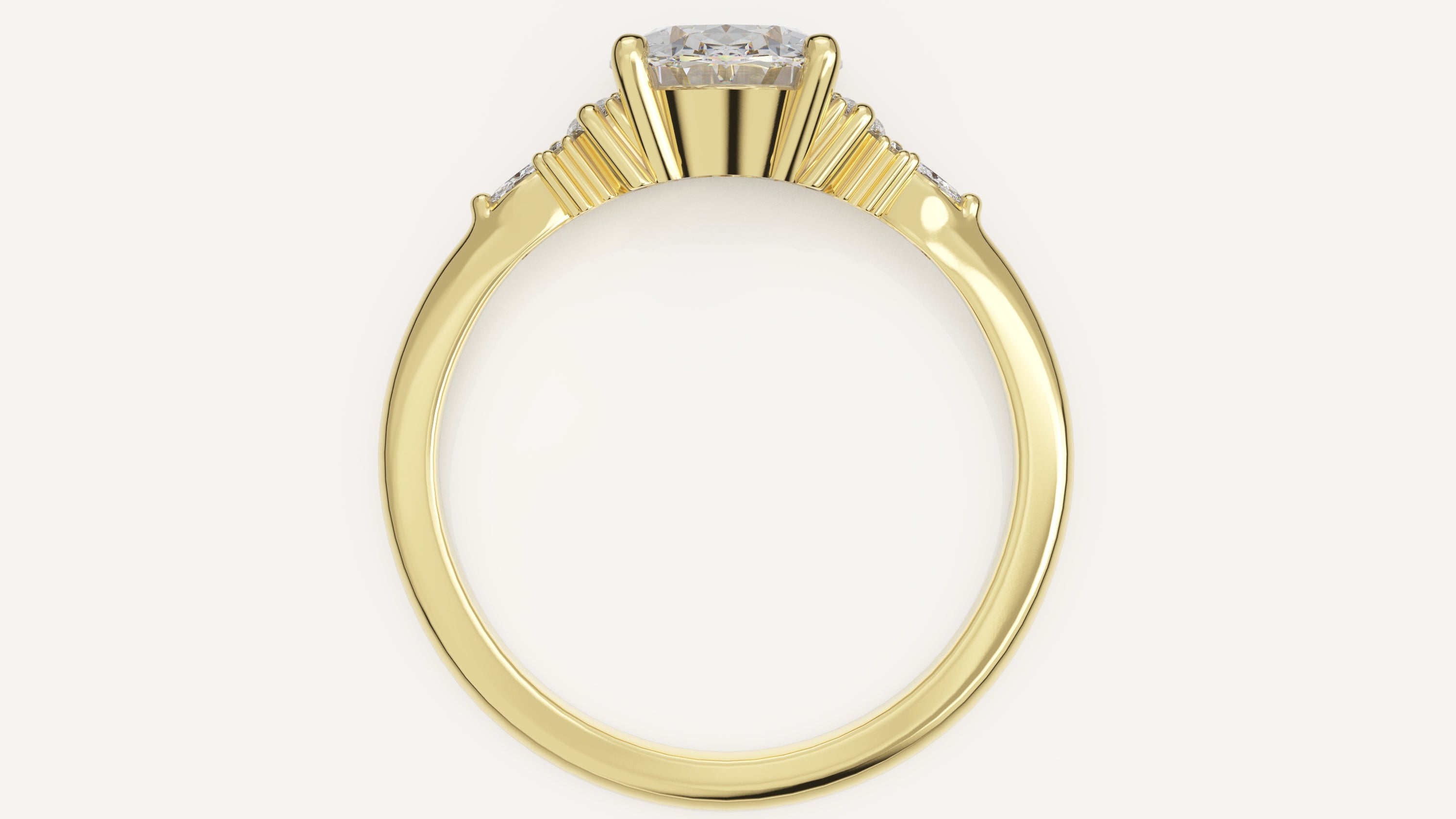 The Low Maeve Ring | Oval | Setting Only - Lavender Creek Gems 