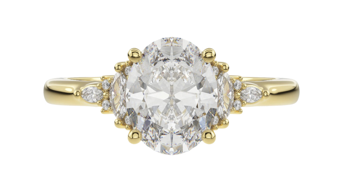 The Low Maeve Ring | Oval | Setting Only - Lavender Creek Gems