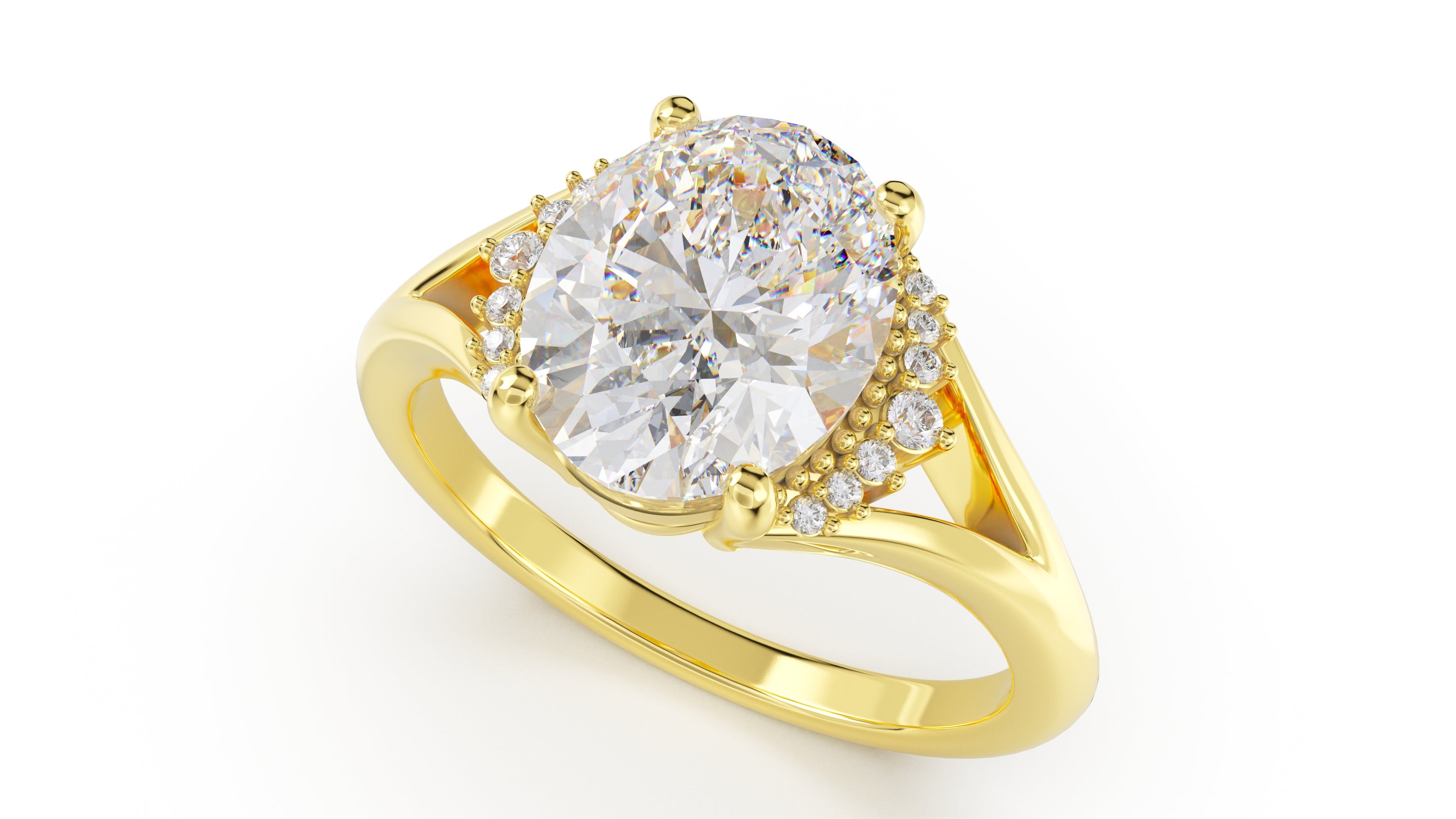 The Serendipity Ring | Oval | Setting Only - Lavender Creek Gems 