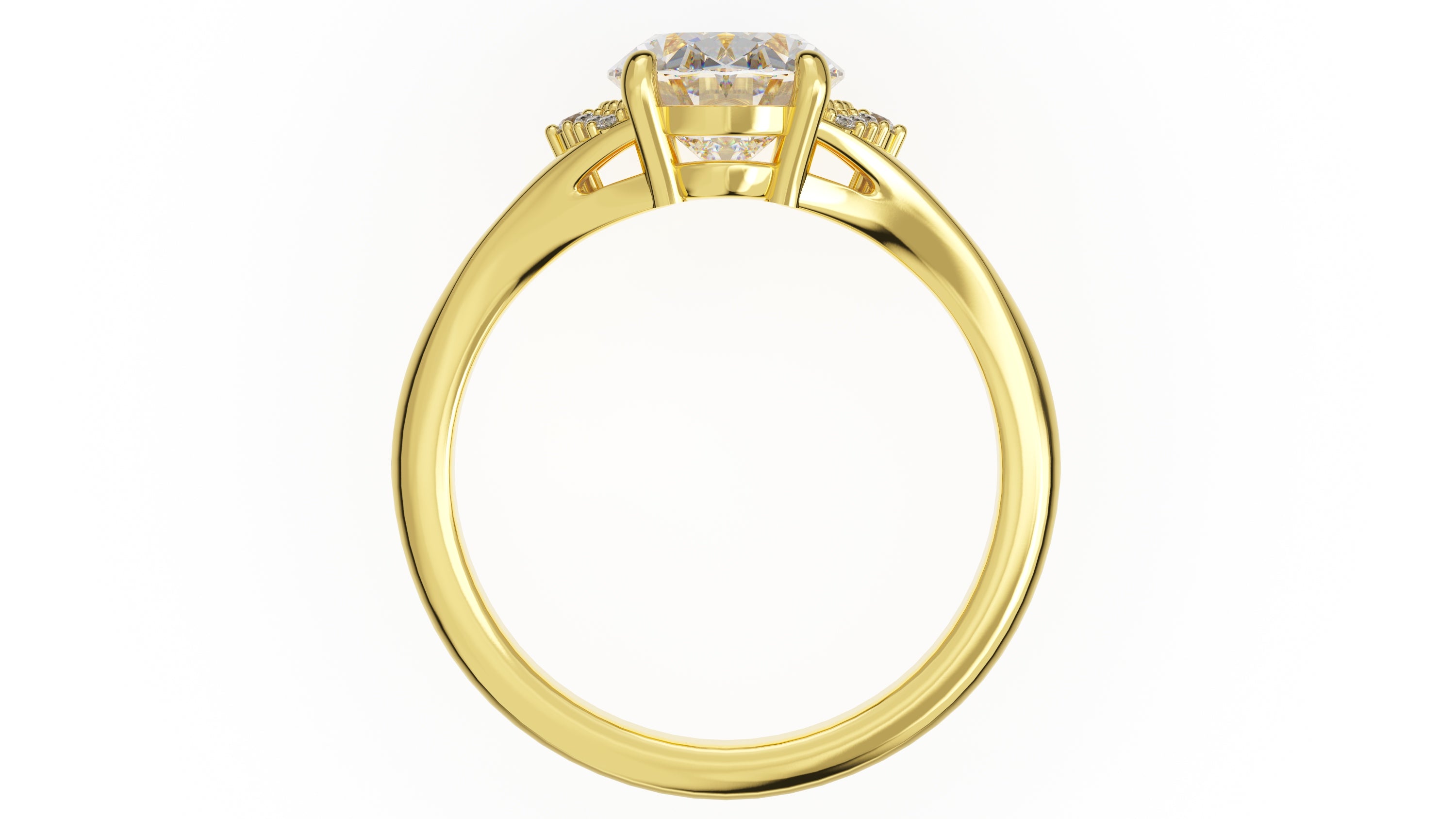 The Serendipity Ring | Oval | Setting Only - Lavender Creek Gems 