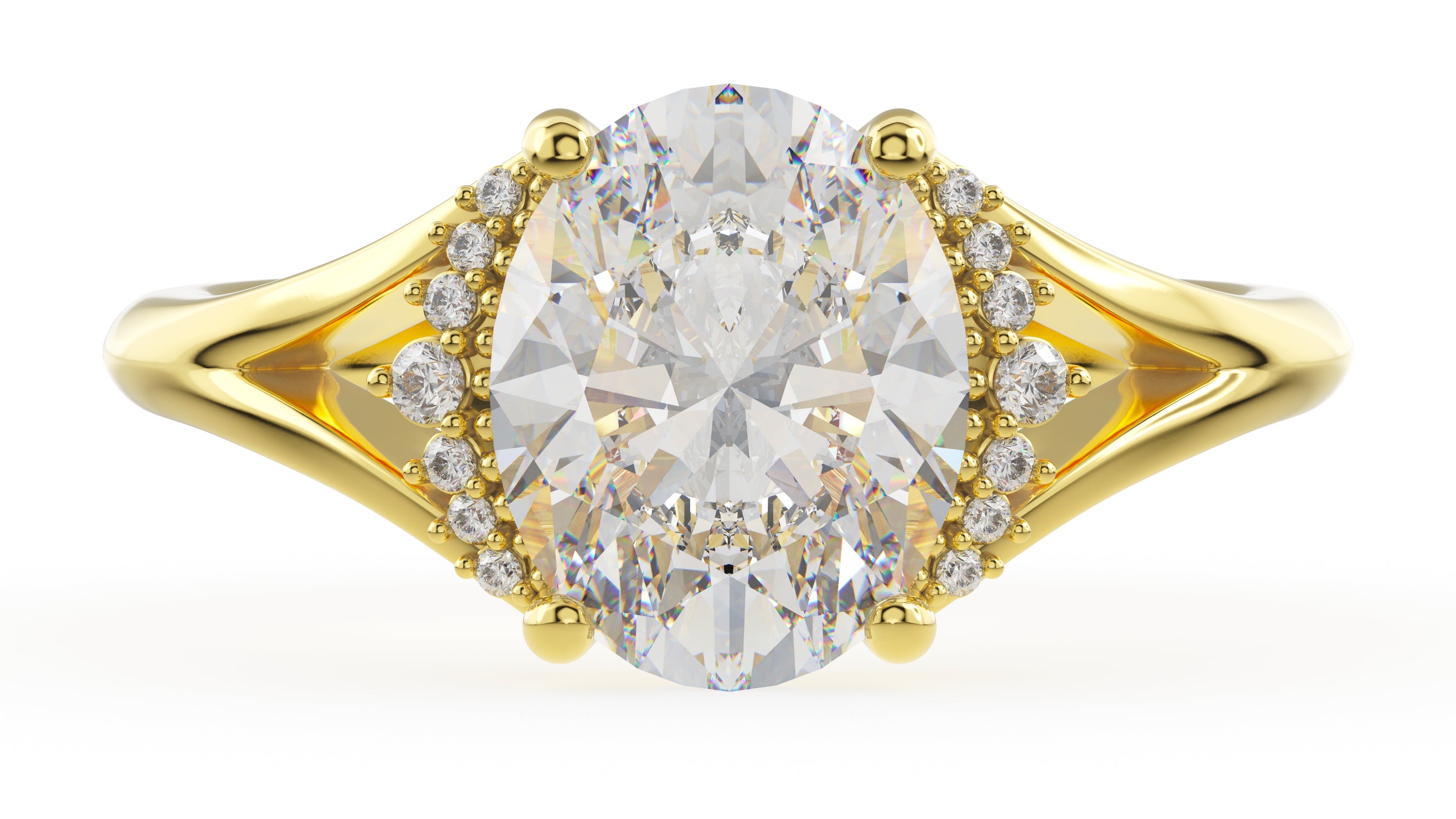 The Serendipity Ring | Oval | Setting Only - Lavender Creek Gems 