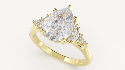 The Maeve Ring | Pear | Setting Only