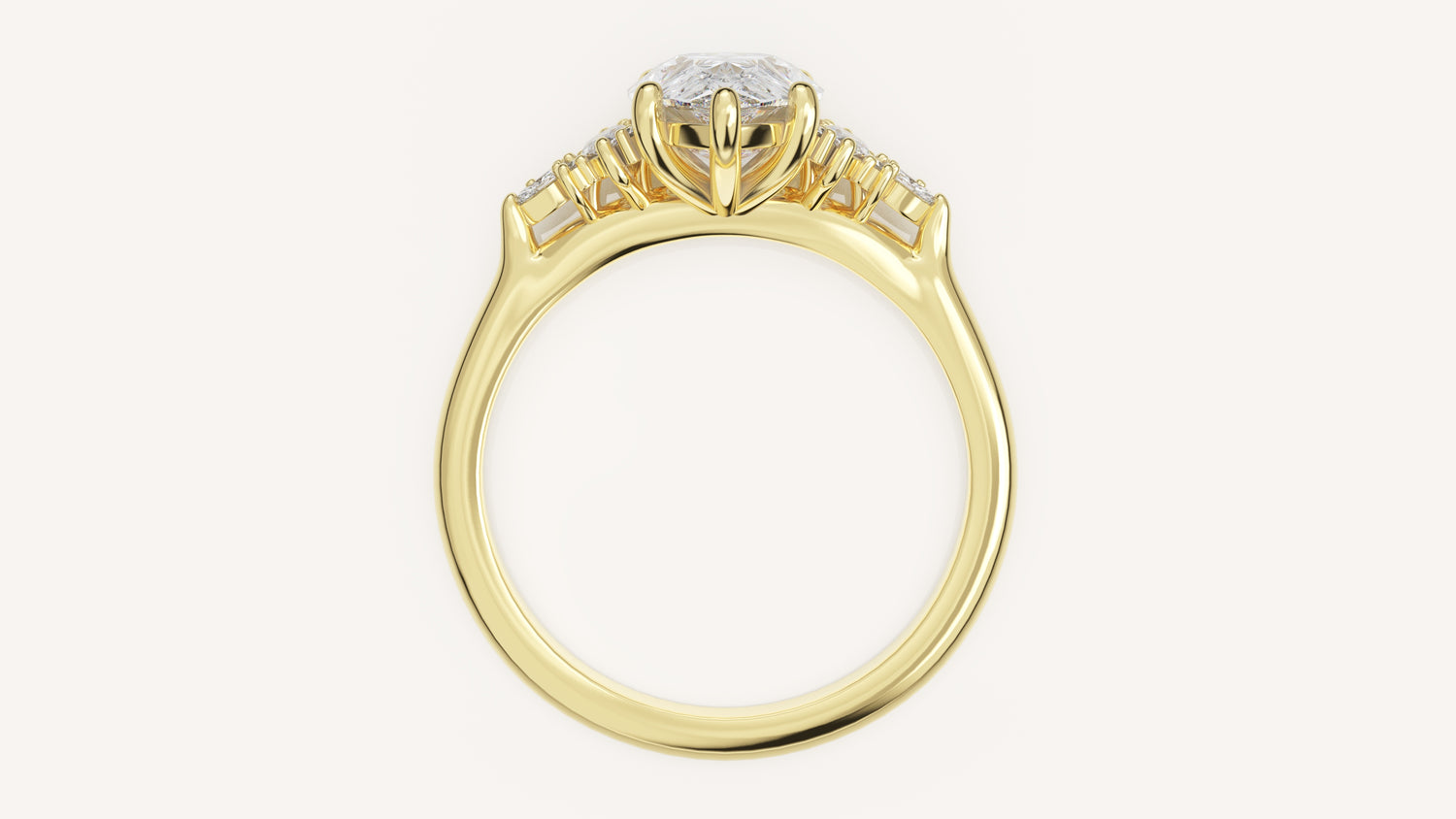 The Maeve Ring | Pear | Setting Only