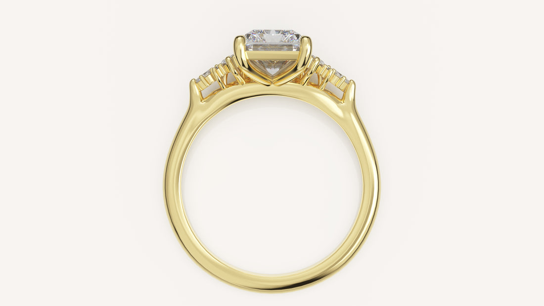 The Maeve Ring | Radiant | Setting Only - Lavender Creek Gems 