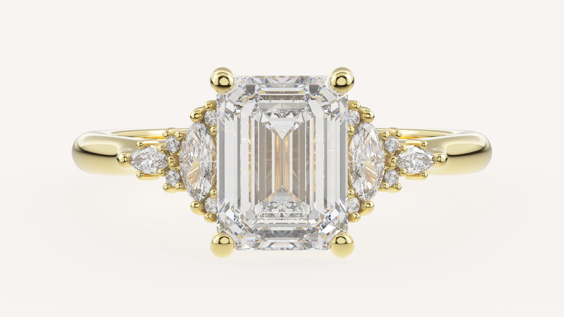 The Maeve Ring | Emerald Cut | Setting Only