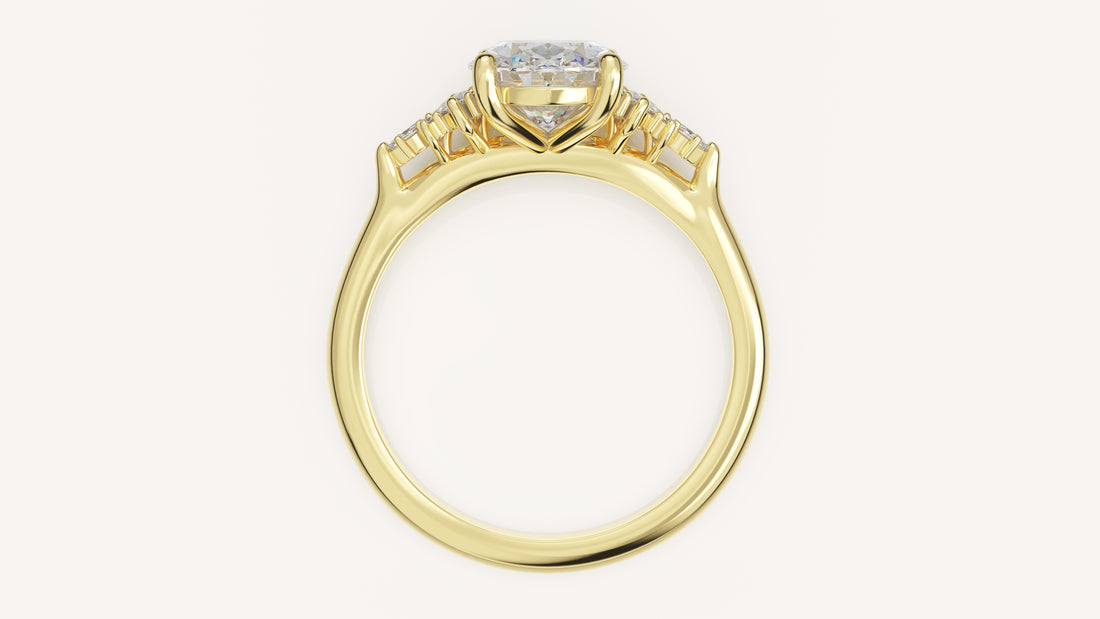 The Maeve Ring | Oval | Setting Only - Lavender Creek Gems 