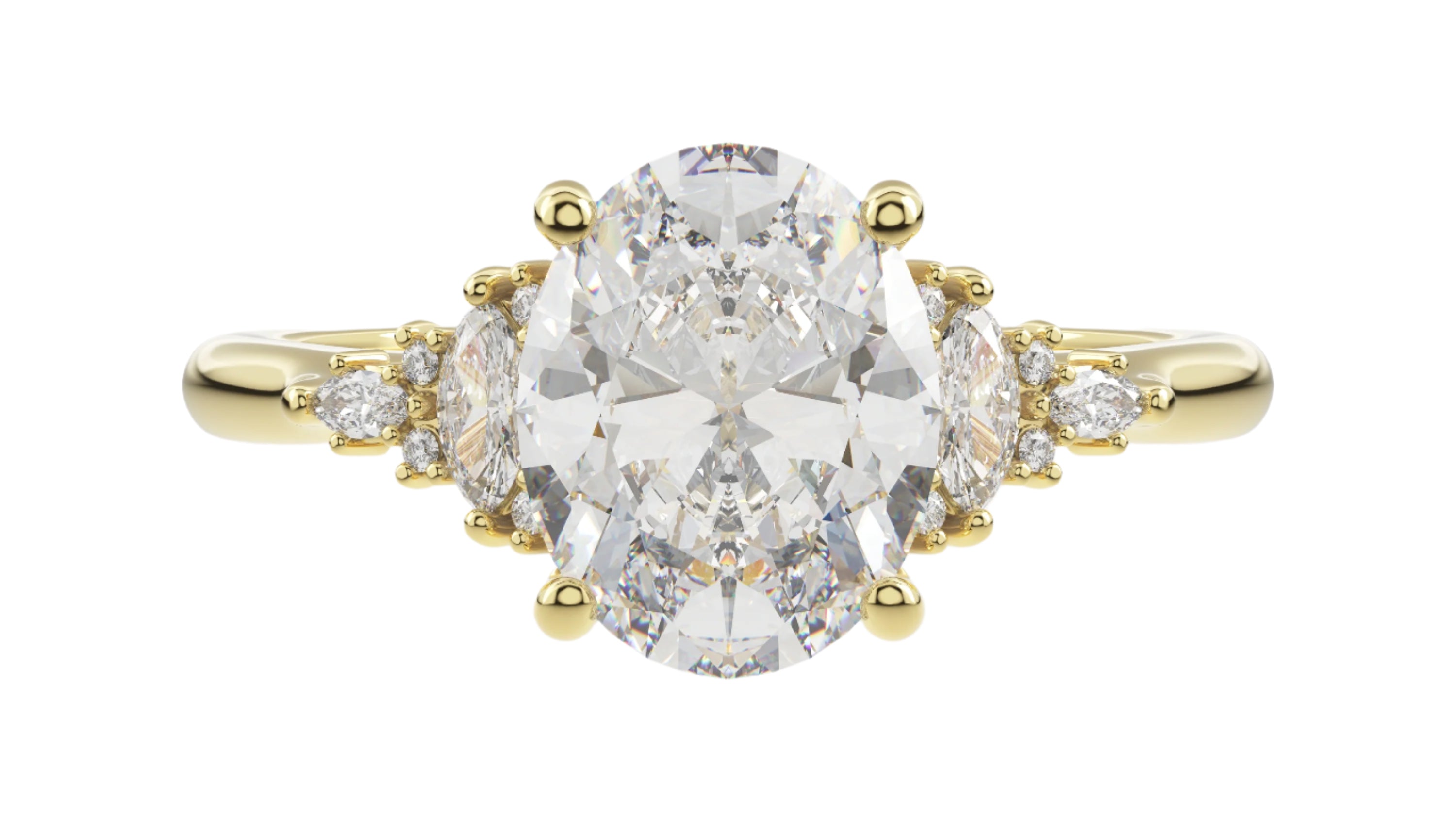 The Maeve Ring | Oval | Setting Only - Lavender Creek Gems 